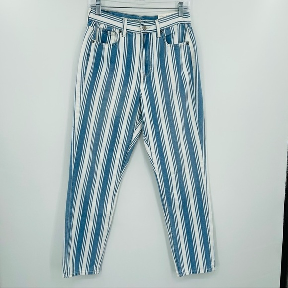 American Eagle Mom Jean stripe high rise New women's size 4 - Picture 11 of 12